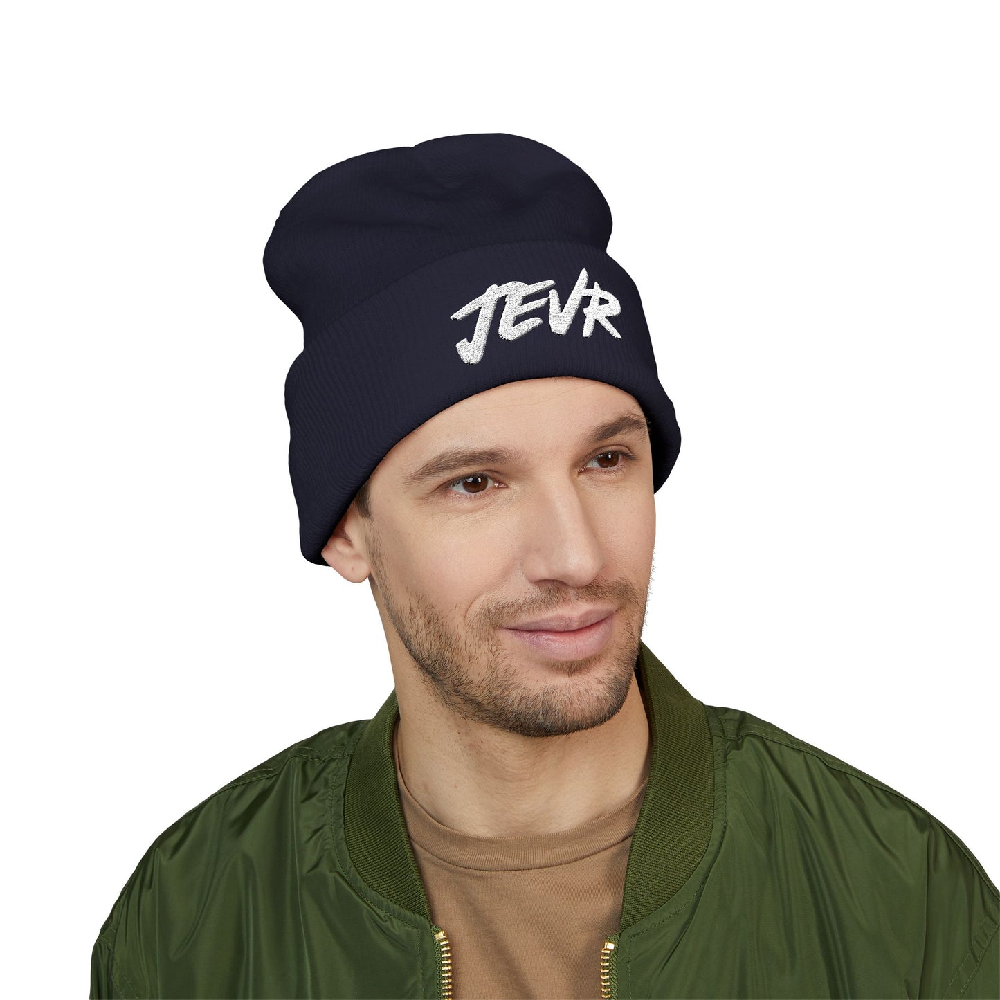 Official JEVR Classic Cuffed Embroidered Beanie